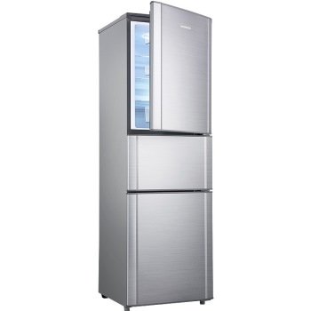 容声（Ronshen）BCD-202MTX6 202升 三门冰箱（拉丝银色）