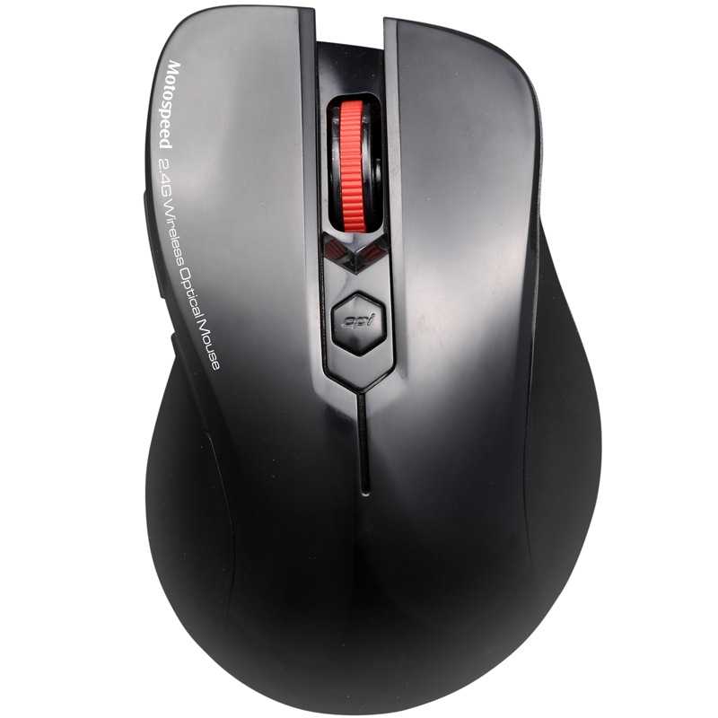 摩豹（Motospeed） G608 无声静音无线鼠标 黑色 