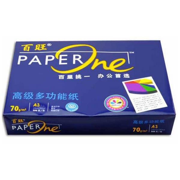 百旺/PaperOne 蓝色包装 A3 70g 纯白 5包/箱 复印纸
