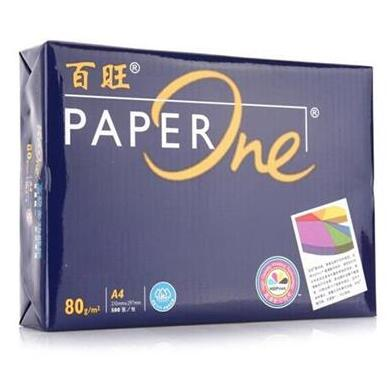 百旺/PaperOne 蓝色包装 A4 80g 5包/箱 纯白 复印纸